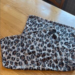 Coach Leopard Print Infinity Scarf-size 20x70.
